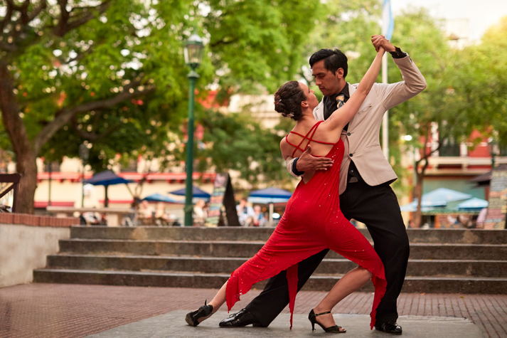 Street Tango performers in San Telmo.