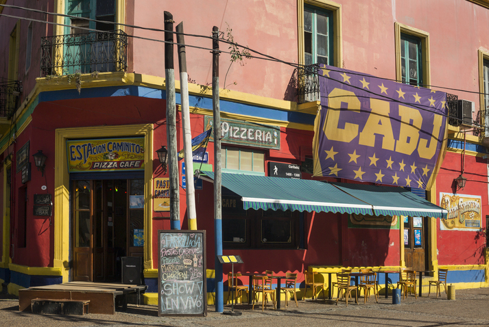 Colorful restaurant in La Boca