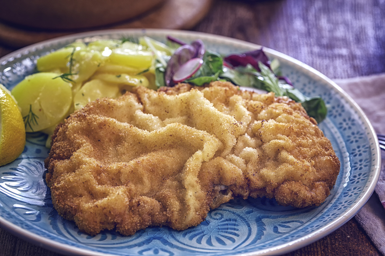 Eating Wiener Schnitzel